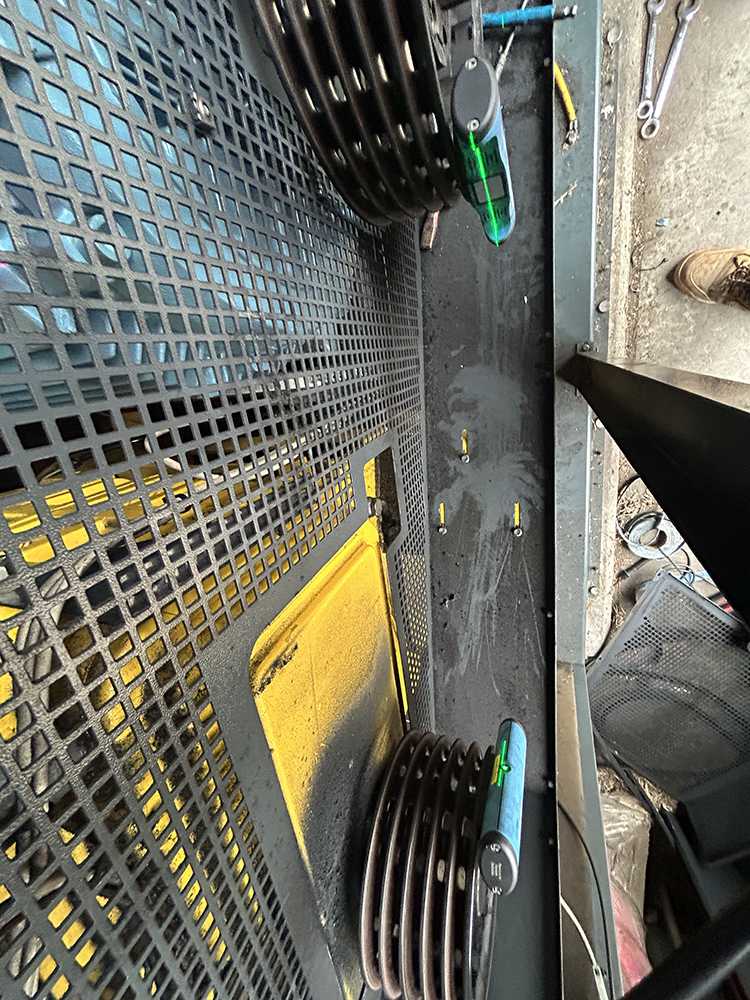 Laser aligned pulleys